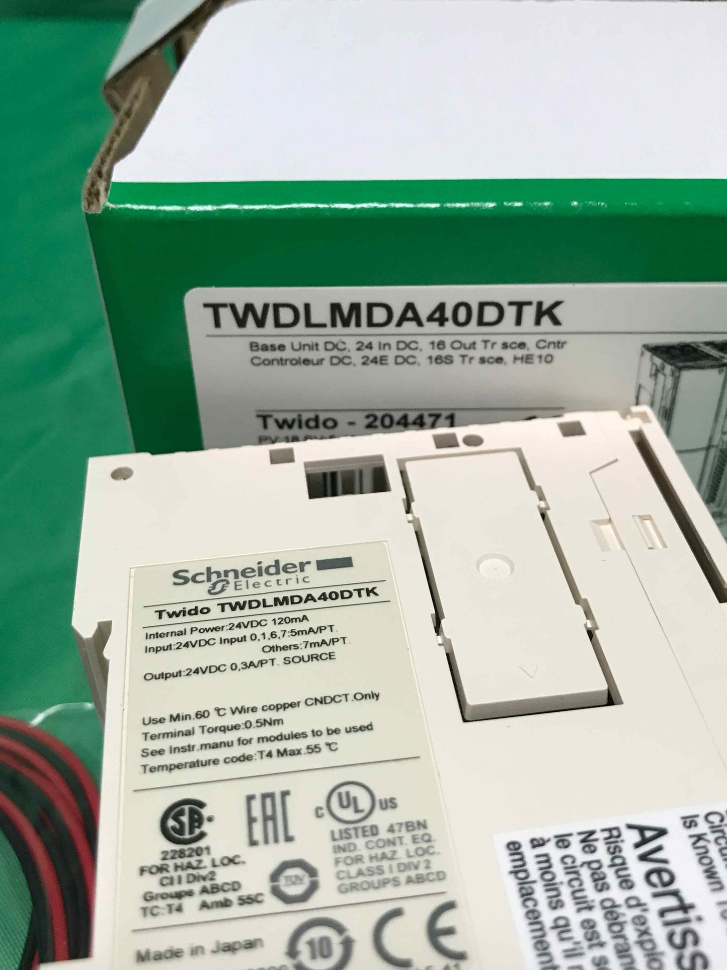 SCHNEIDER ELECTRIC TWDLMDA40DTK TWDLMDA40DTK ( 18 months warranty )