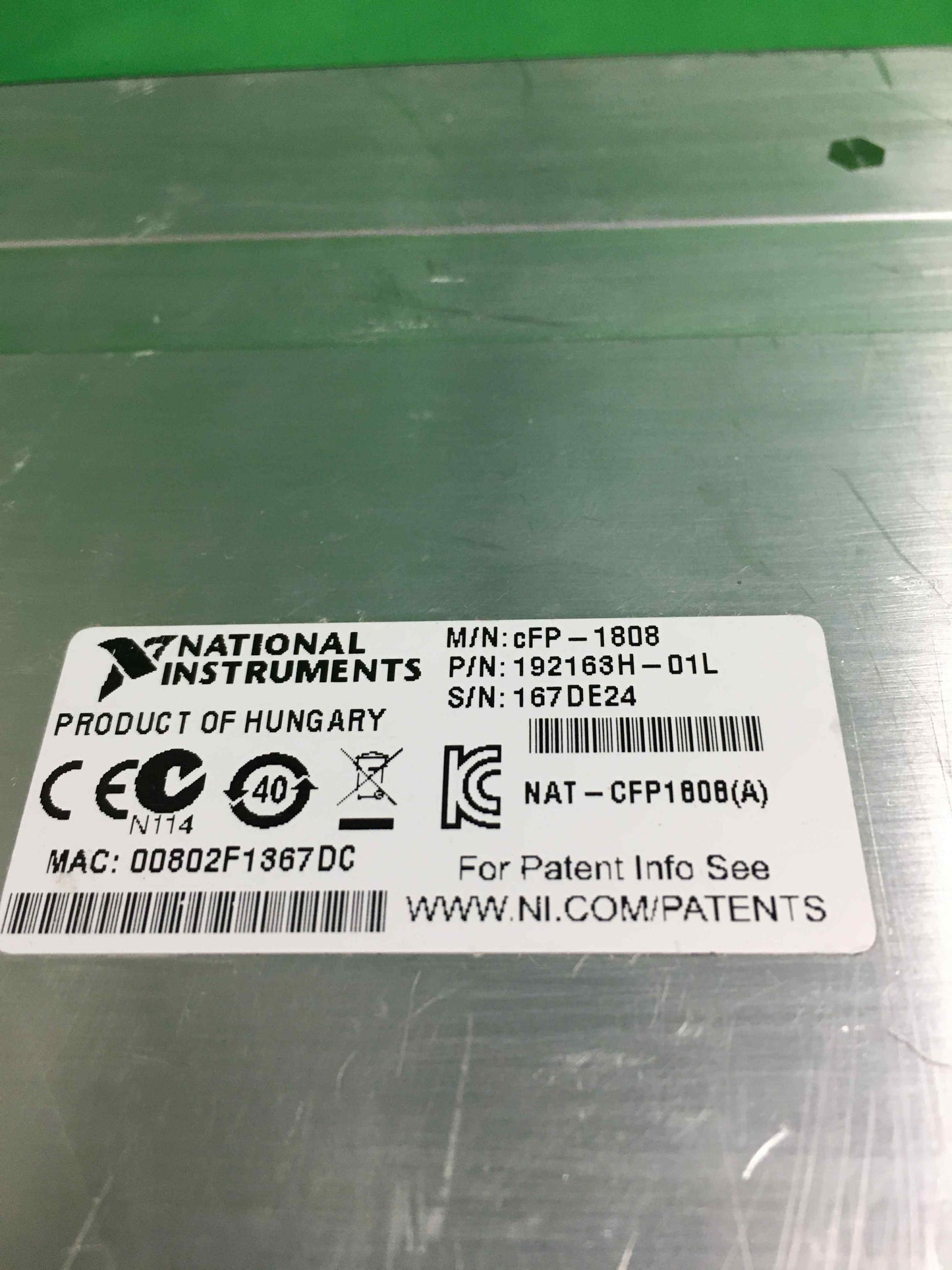 NATIONAL INSTRUMENTS-cFP-1808/cFP1808