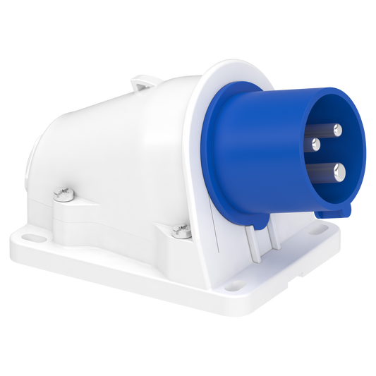 Schneider Electric-PKX16W423-Mureva - socle connecteur incliné -16A - 2P+T - 200-250 V CA - en saillie- IP44