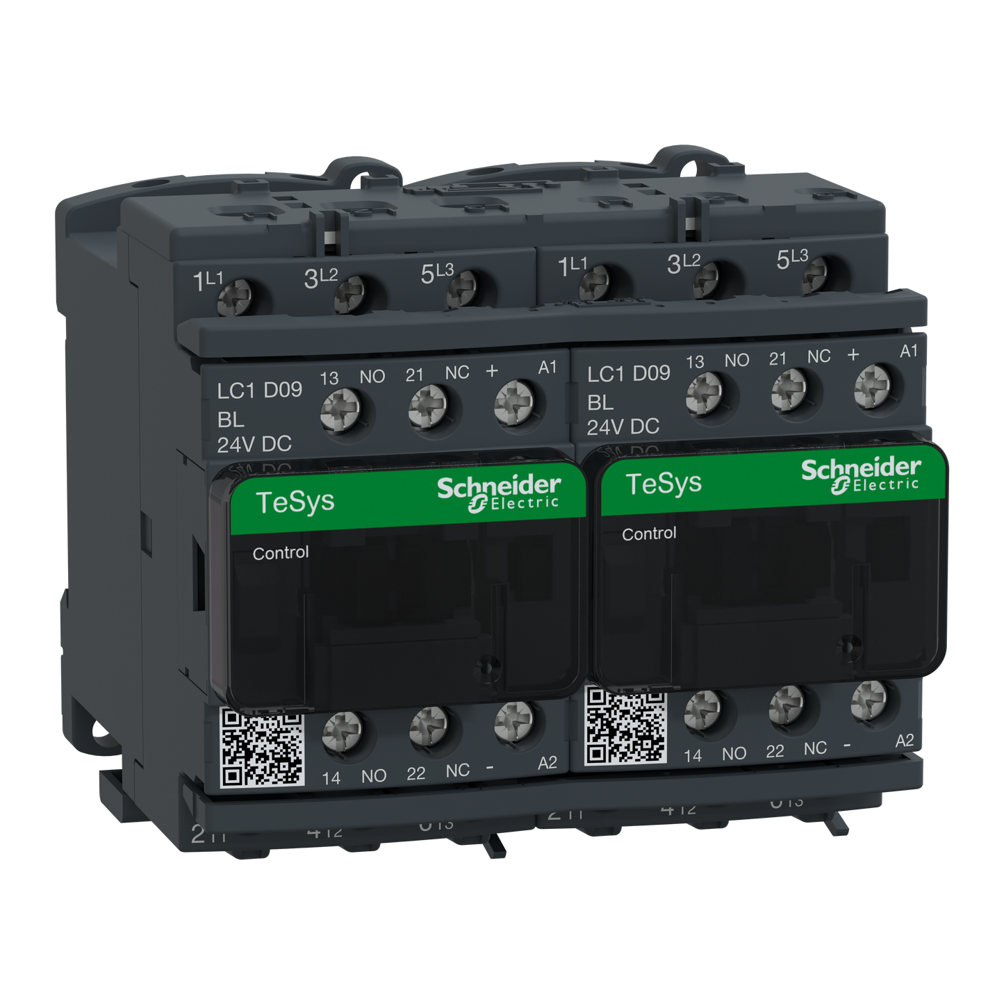 Schneider Electric-LC2D09BLV-TeSys LC2D - contacteur inverseur - 3P - AC-3 440V - 9A - bobine 24Vcc
