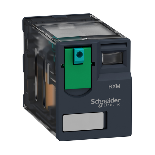Schneider Electric-RXM2AB1BD-Harmony Relay RXM - relais miniature - embrochable - test - 2OF - 12A - 24VDC