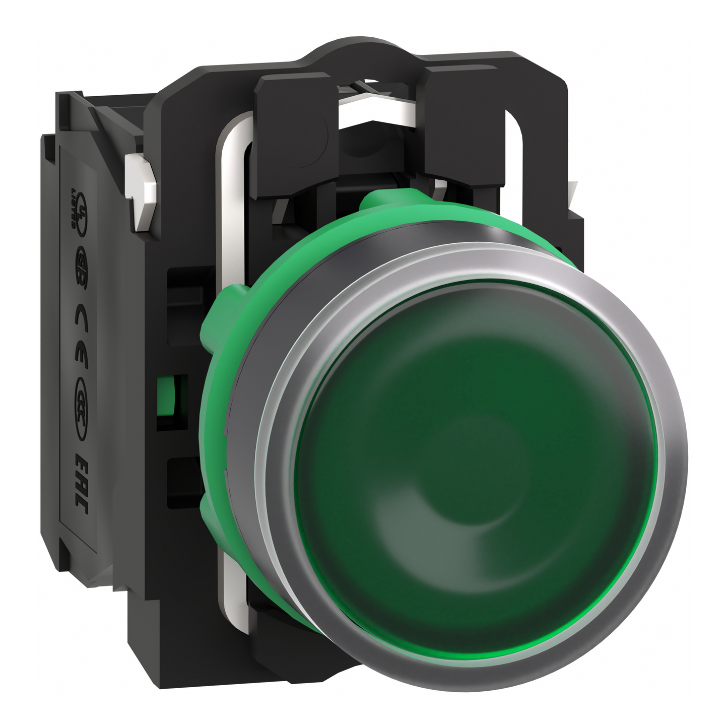 Schneider Electric-XB5AW33B3-Harmony - Bouton poussour lumineux, verte, 24v