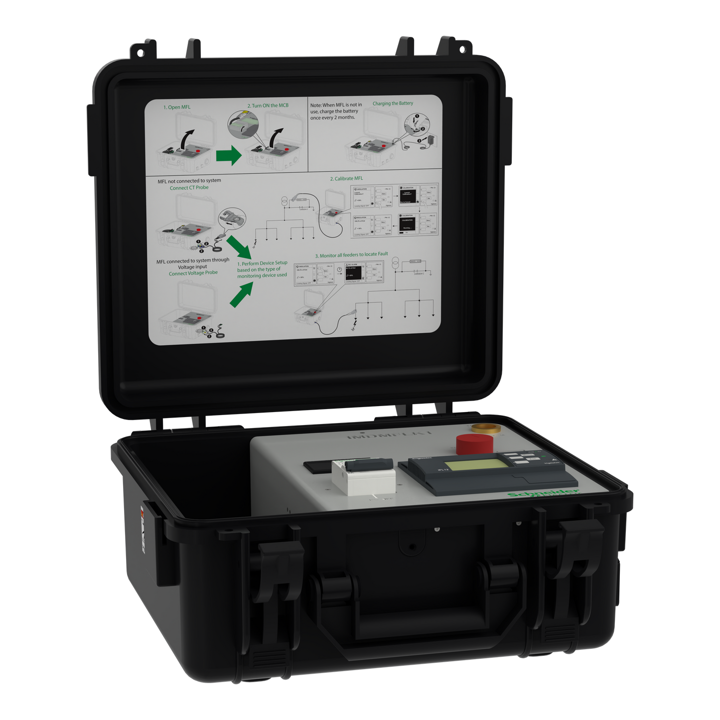 Schneider Electric-IMDMFLK1-Valise mobile de recherche de defaut en regime IT