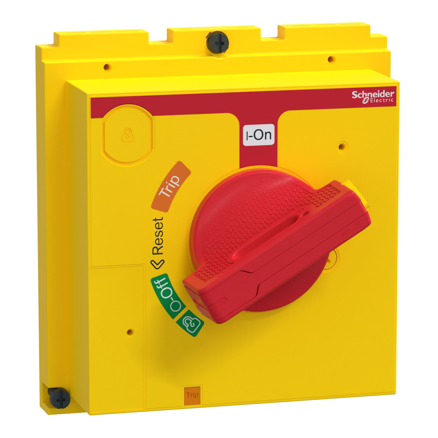 Schneider Electric-LV432599T-ComPacT NSX - Cde rotative directe - poignée rouge et plastron jaune pr NSX630