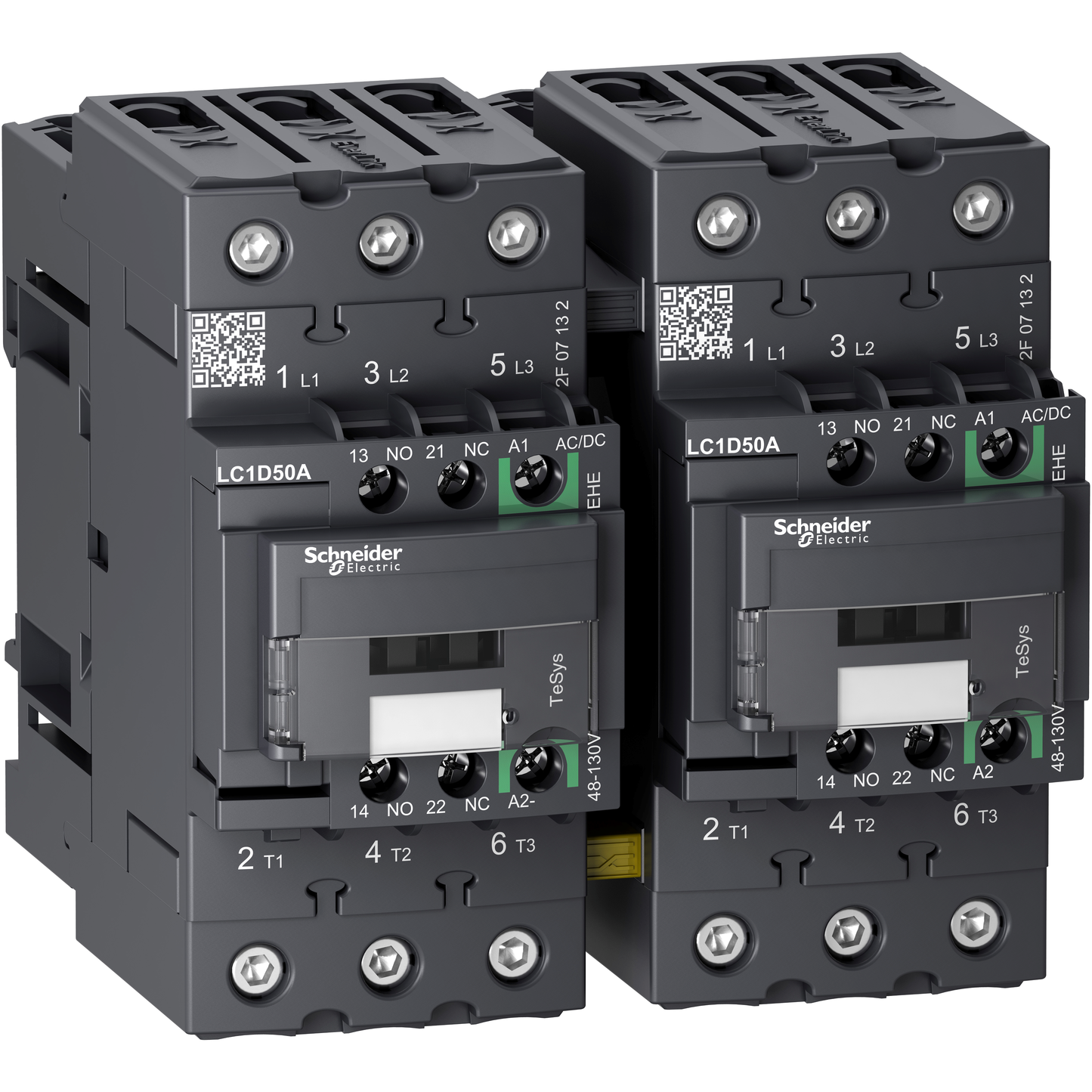 Schneider Electric-LC2D50AEHE-TeSys D - contacteur inverseur - 3P(3NO) - AC3 - <= 440V 50A - 48 à130Vca-cc - E