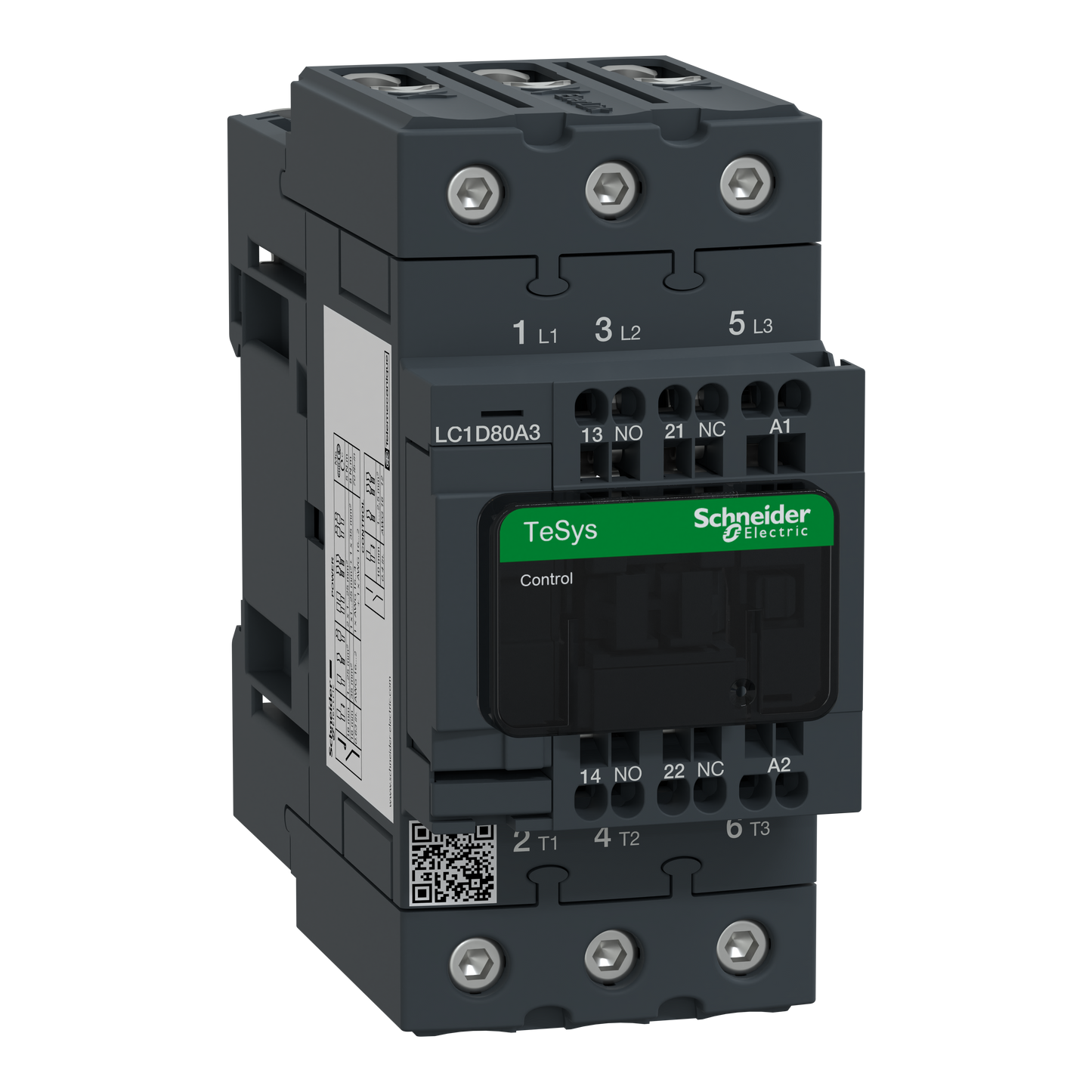 Schneider Electric-LC1D80A3P7-TeSys D - contacteur - 3P(3 NO) - AC3 - <= 440V 80A - 230Vca ressort