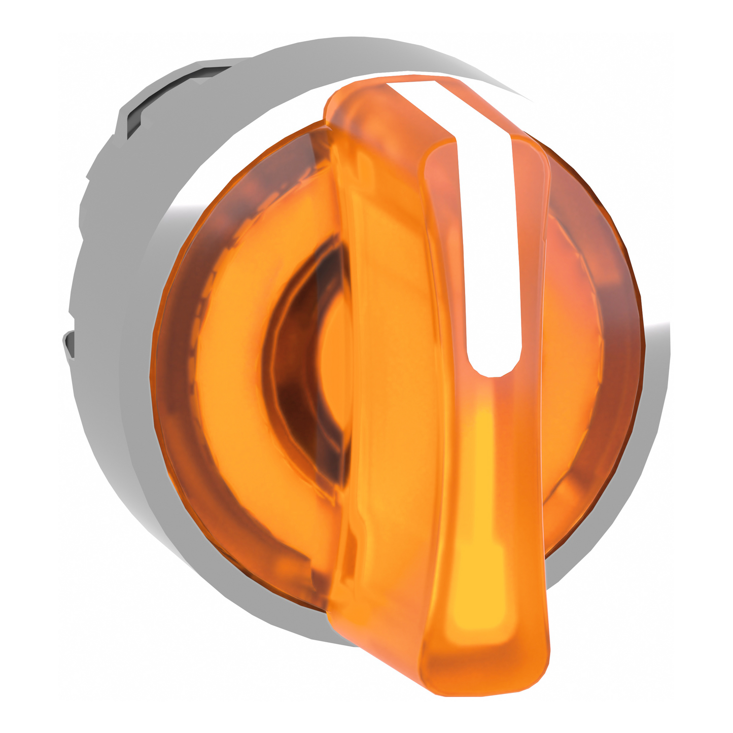 Schneider Electric-ZB4BK1553-Harmony XB4 - tête bouton à manette lumineux - Ø22 - 3 pos rap C - orange