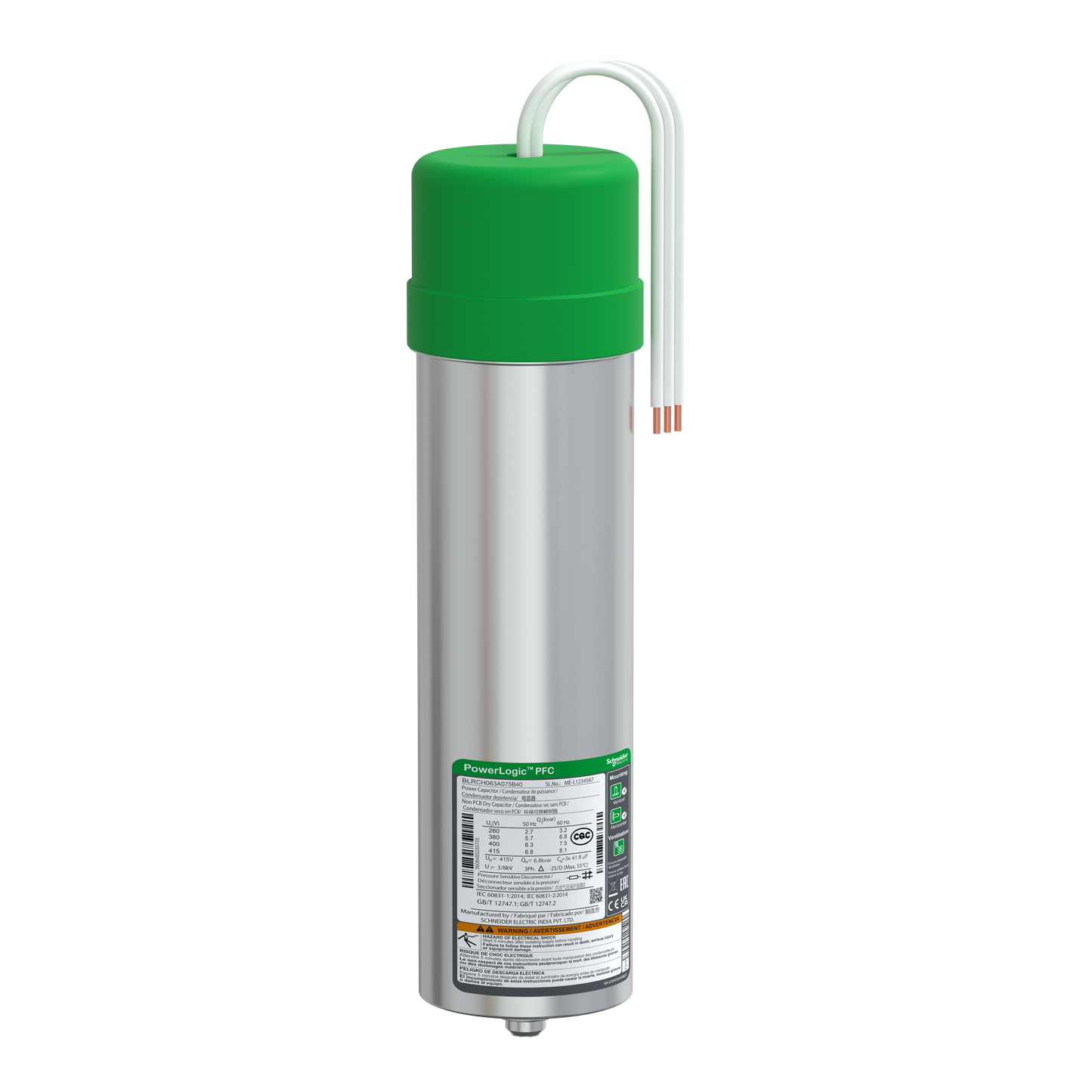 Schneider Electric-BLRCH063A075B40-VarPlusCAN condensateur HDY 6.3kvar 400V
