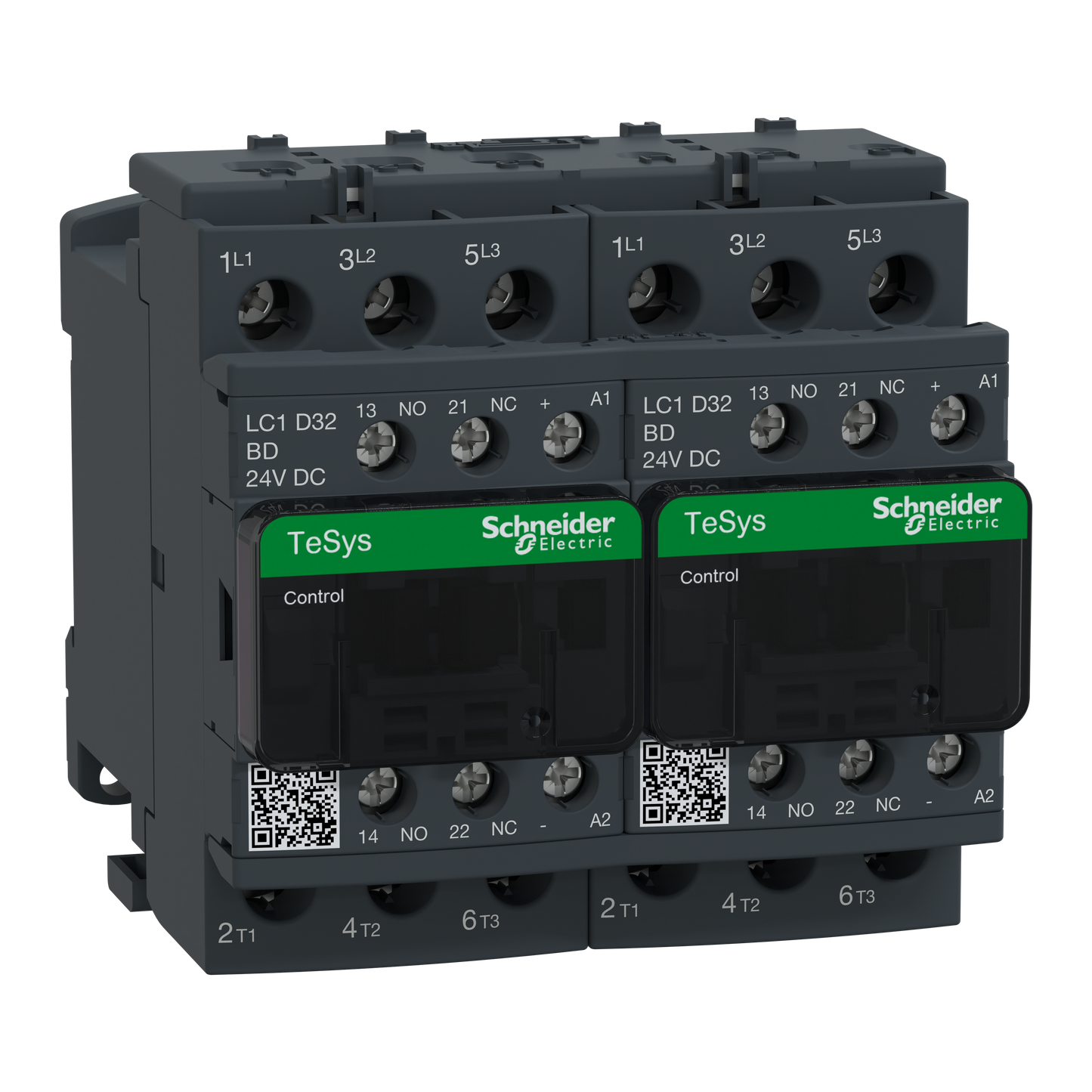 Schneider Electric-LC2D32BD-TeSys LC2D - contacteur inverseur - 3P - AC-3 440V - 32A - bobine 24Vcc