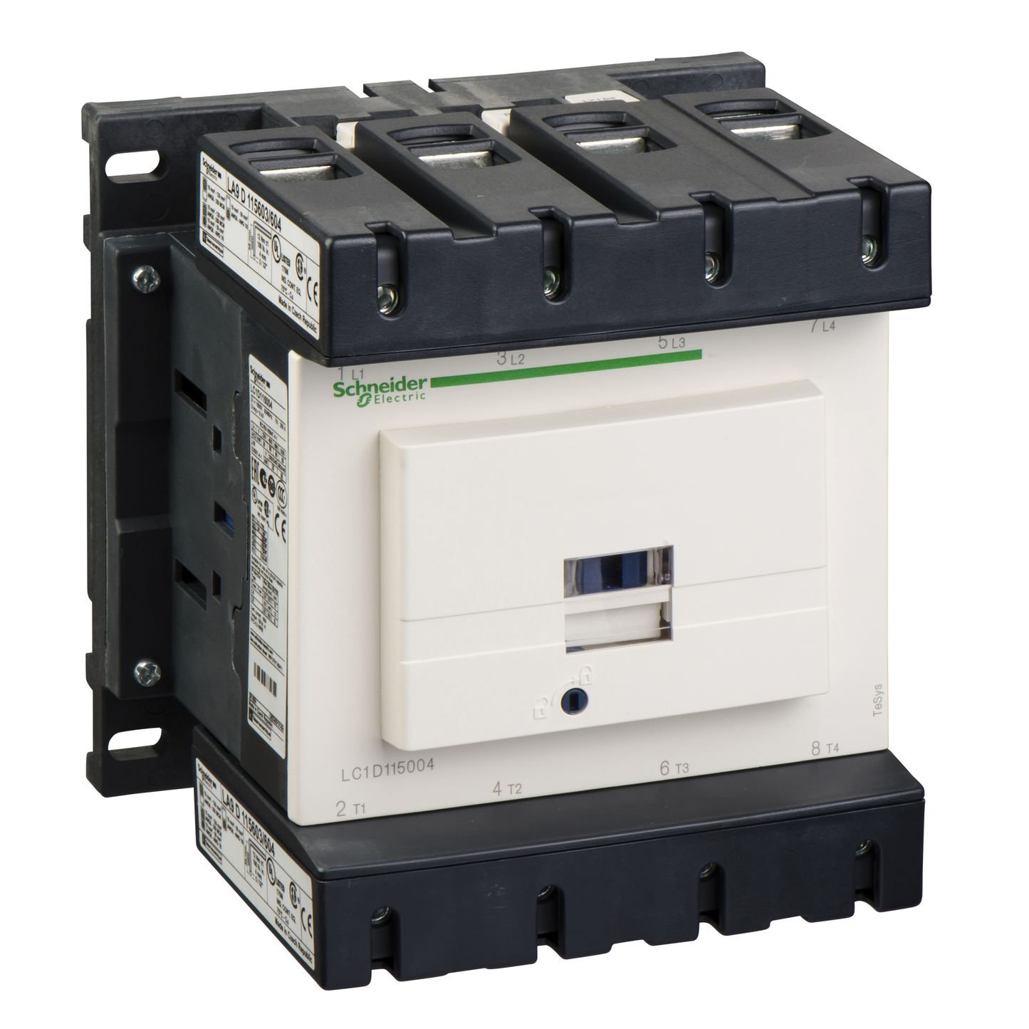 Schneider Electric-LC1D115004U7-TeSys LC1D - contacteur - 4P - AC-1 440V - 200A - bobine 240Vca