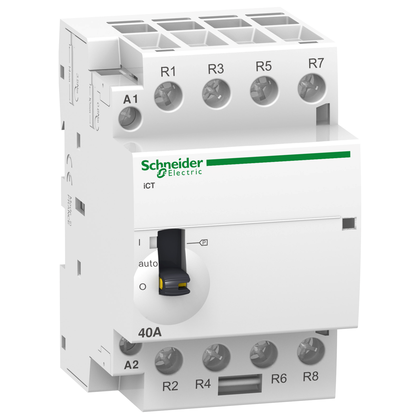 Schneider Electric-A9C21164-Acti9 iCT - Contacteur à commande manuelle - 4P - 63A - 4NO - 24Vca - 50Hz