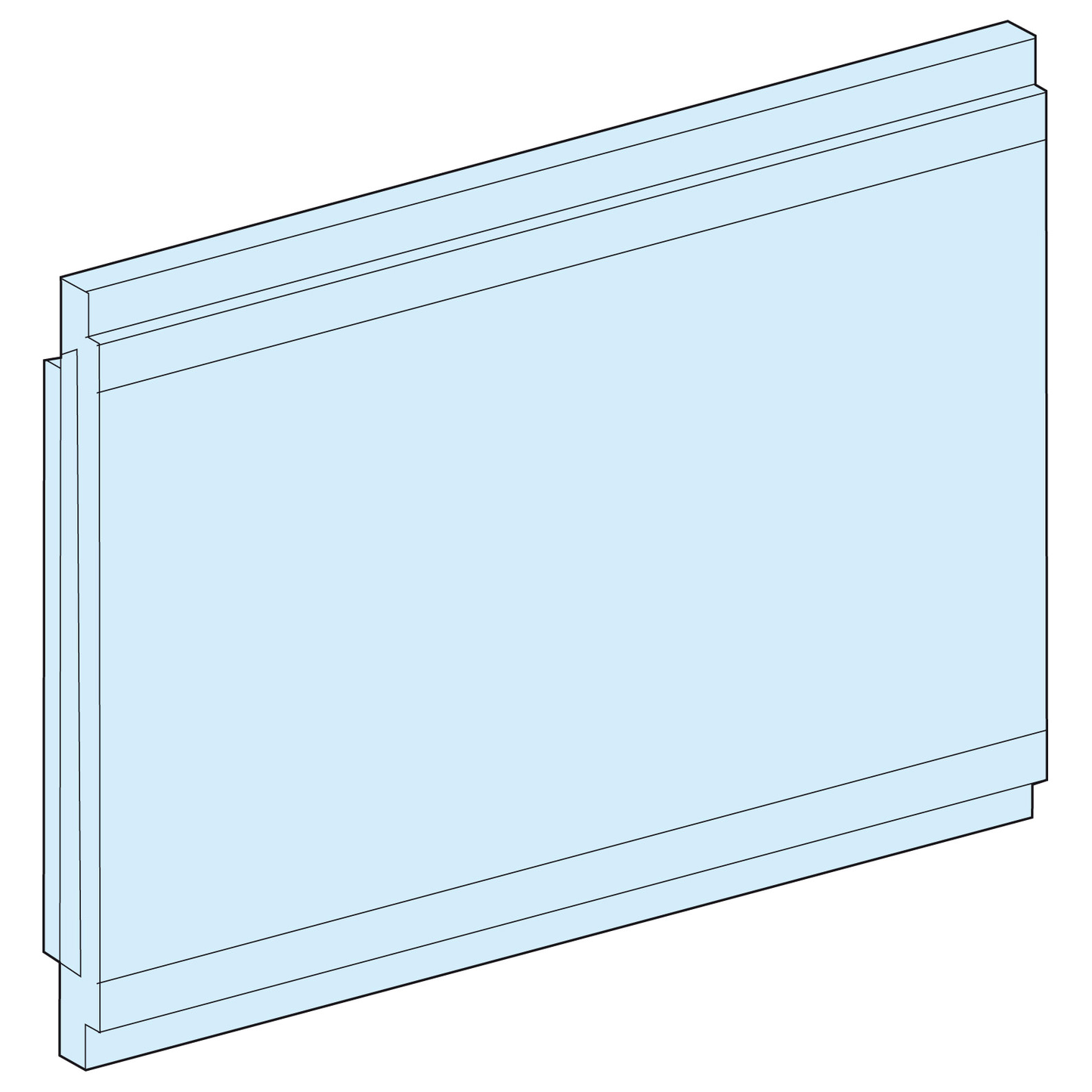 Schneider Electric-LVS08861-PrismaSeT G - Platine pleine 210 x 150 - IP55 - RAL9003