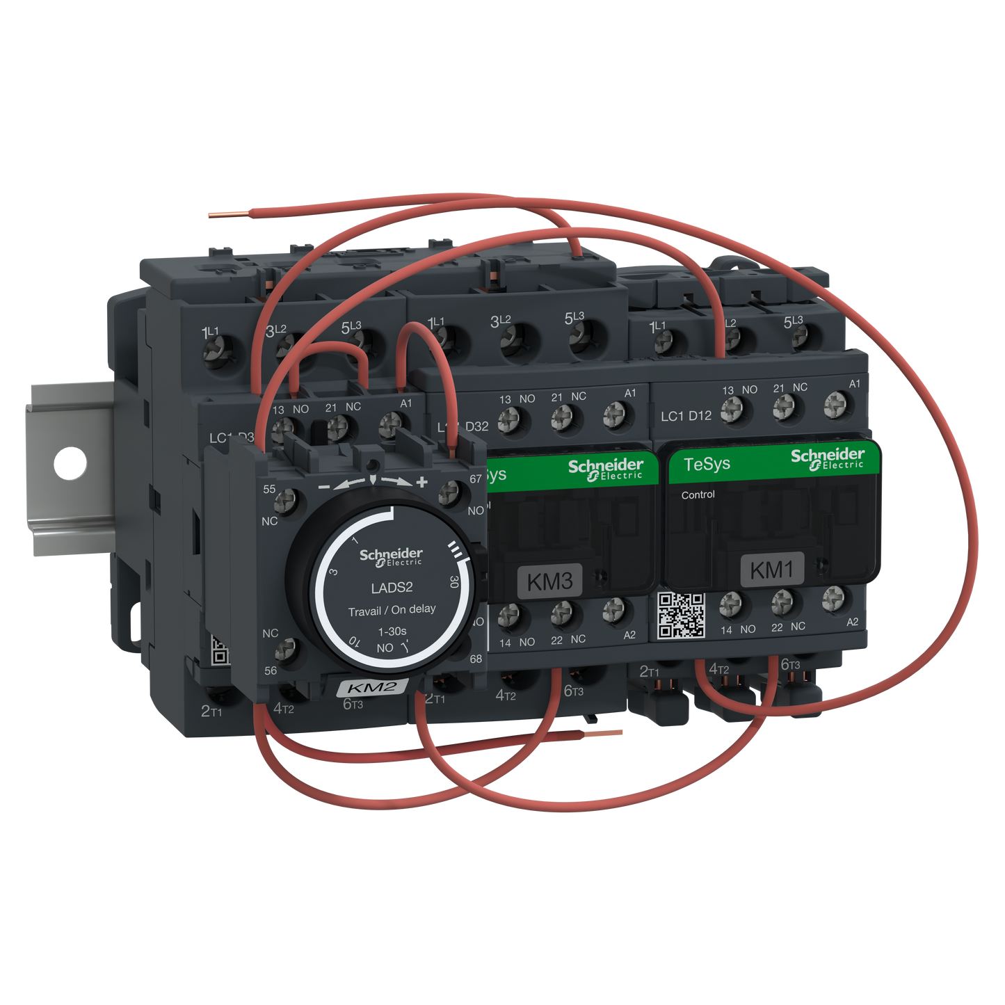 Schneider Electric-LC3D320AP7-TeSys LC3D - démarreur étoile triangle sur profilé - bobine 230Vca