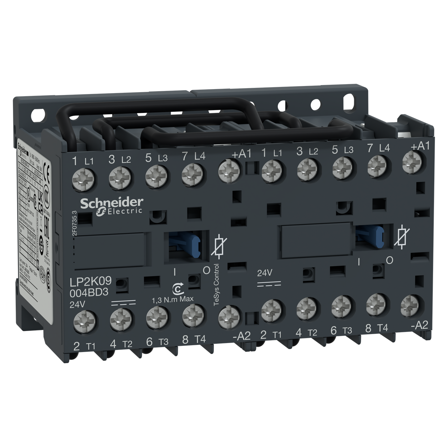 Schneider Electric-LP2K09004BD3-TeSys LP2K - contacteur inverseur - 4P - AC-1 440V - 20A - bobine 24Vcc