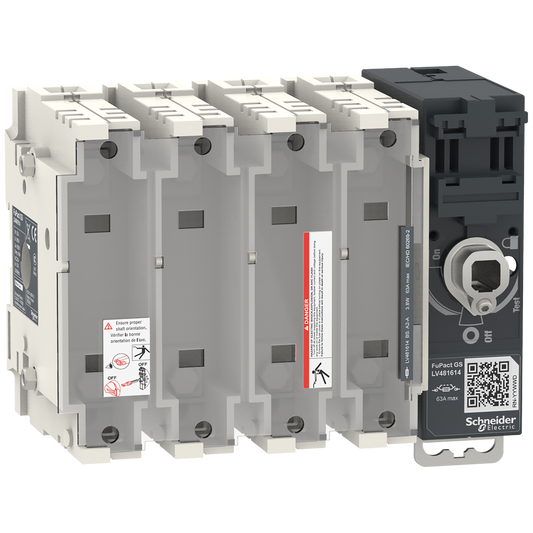 Schneider Electric-LV481614-FuPact GS - interrupteur sectionneur fusible - 63A - 4P - BS A2/3 - F&R CTRL