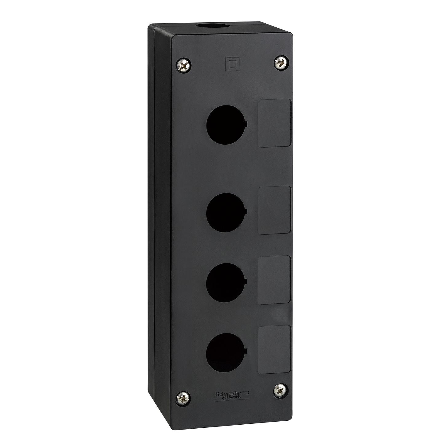 Schneider Electric-XALG041-Harmony - boite à boutons vide XALG - XB5 Ø 22mm - 4 trous - plastique - noir