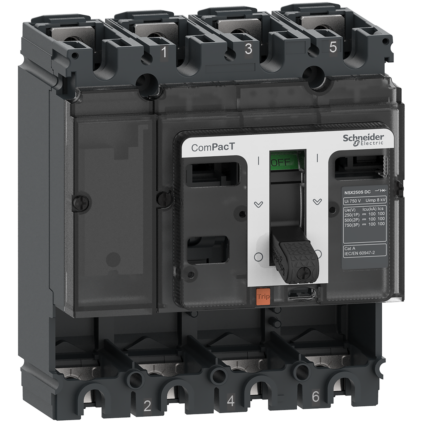 Schneider Electric-C16S4D-ComPacT NSX160S DC - Bloc de coupure CC sans déclencheur - 160A - 4P - 100kA