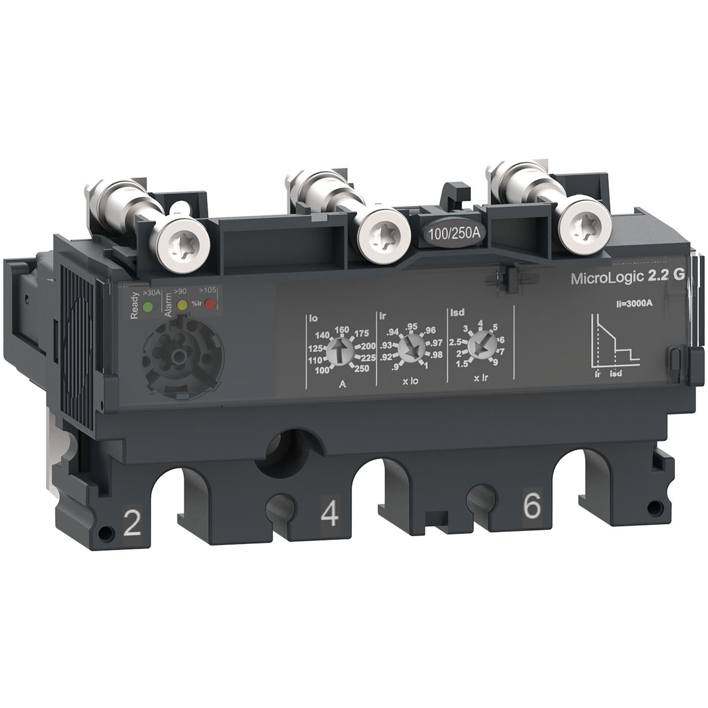 Schneider Electric-C2532G250-ComPacT NSX - Déclencheur MicroLogic 2.2G 250A - 3P3D pour NSX250