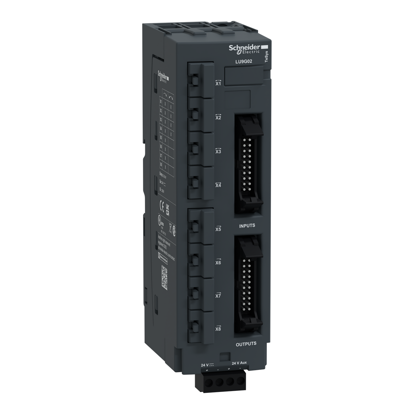 Schneider Electric-LU9G02-TeSys U - répartiteur 8 départs-moteurs - 8xRJ45 - 2 HE10 côté automate - 24Vcc
