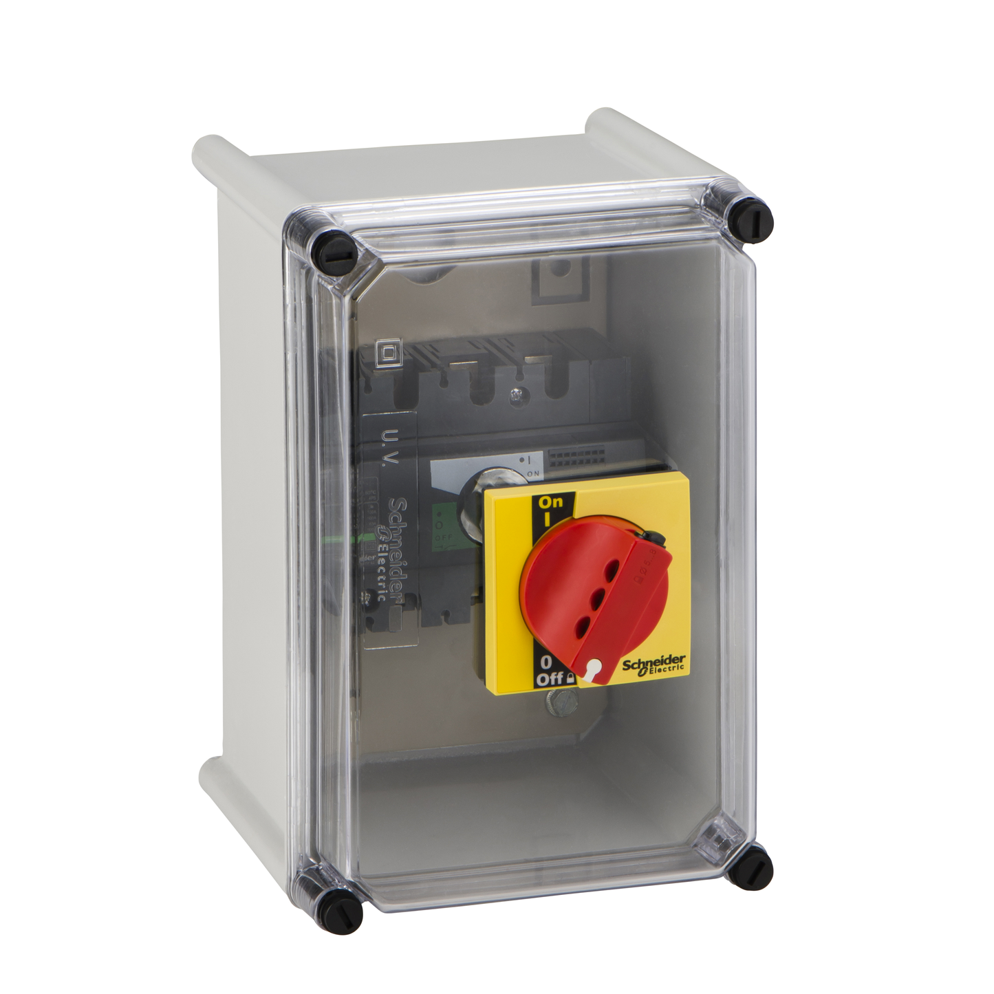 Schneider Electric-28968-coffret étanche pour Interpact INS40 à 160 poignée rouge plastique