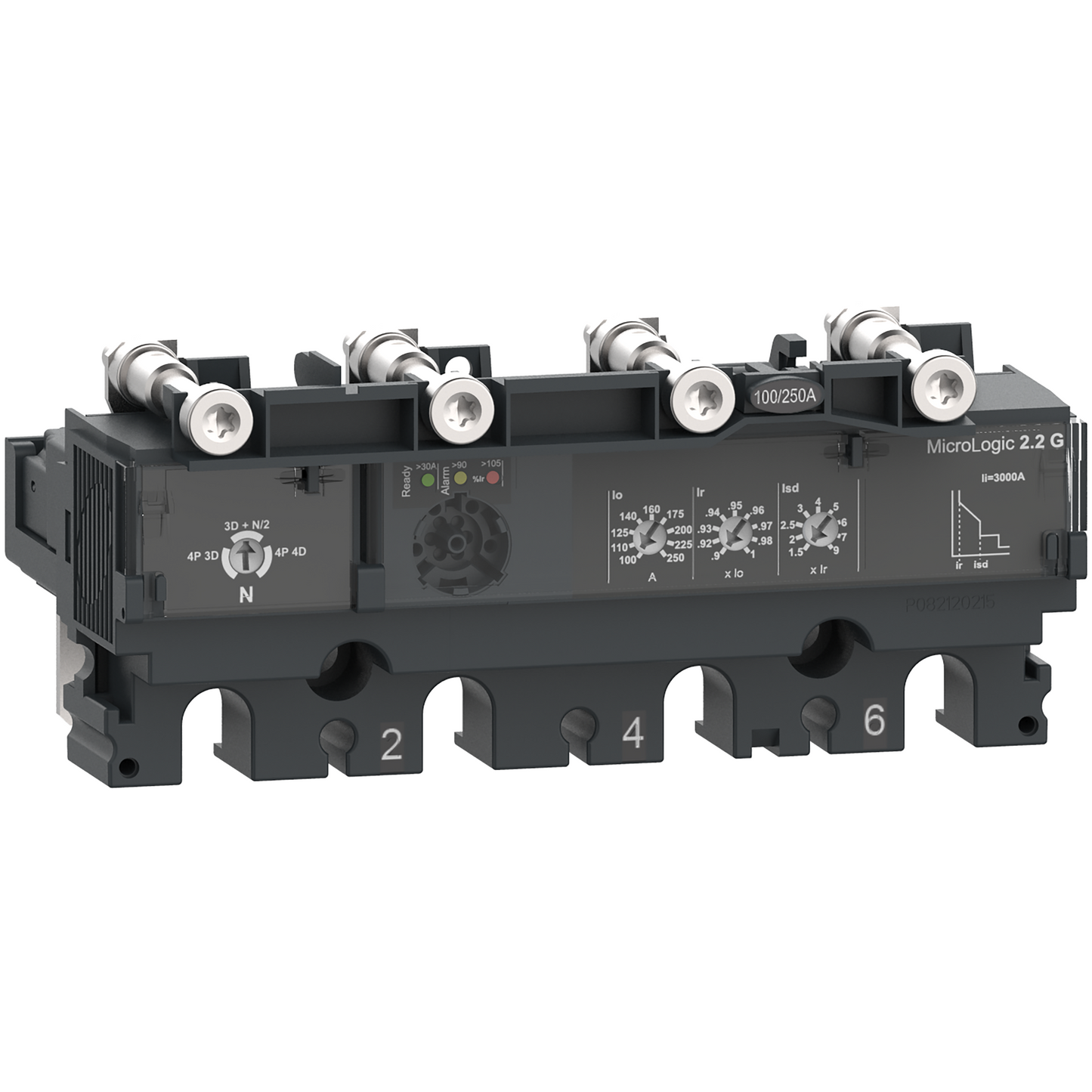 Schneider Electric-C1042G100-ComPacT NSX - Déclencheur MicroLogic 2.2G 100A - 4P4D pour NSX100-250