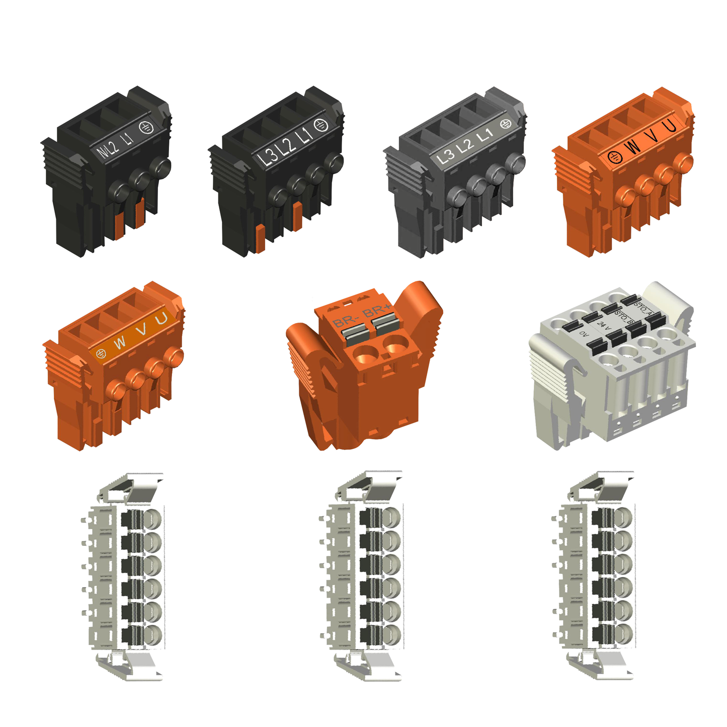 Schneider Electric-VW3M2201-KIT CONNECTEURS LXM 32C