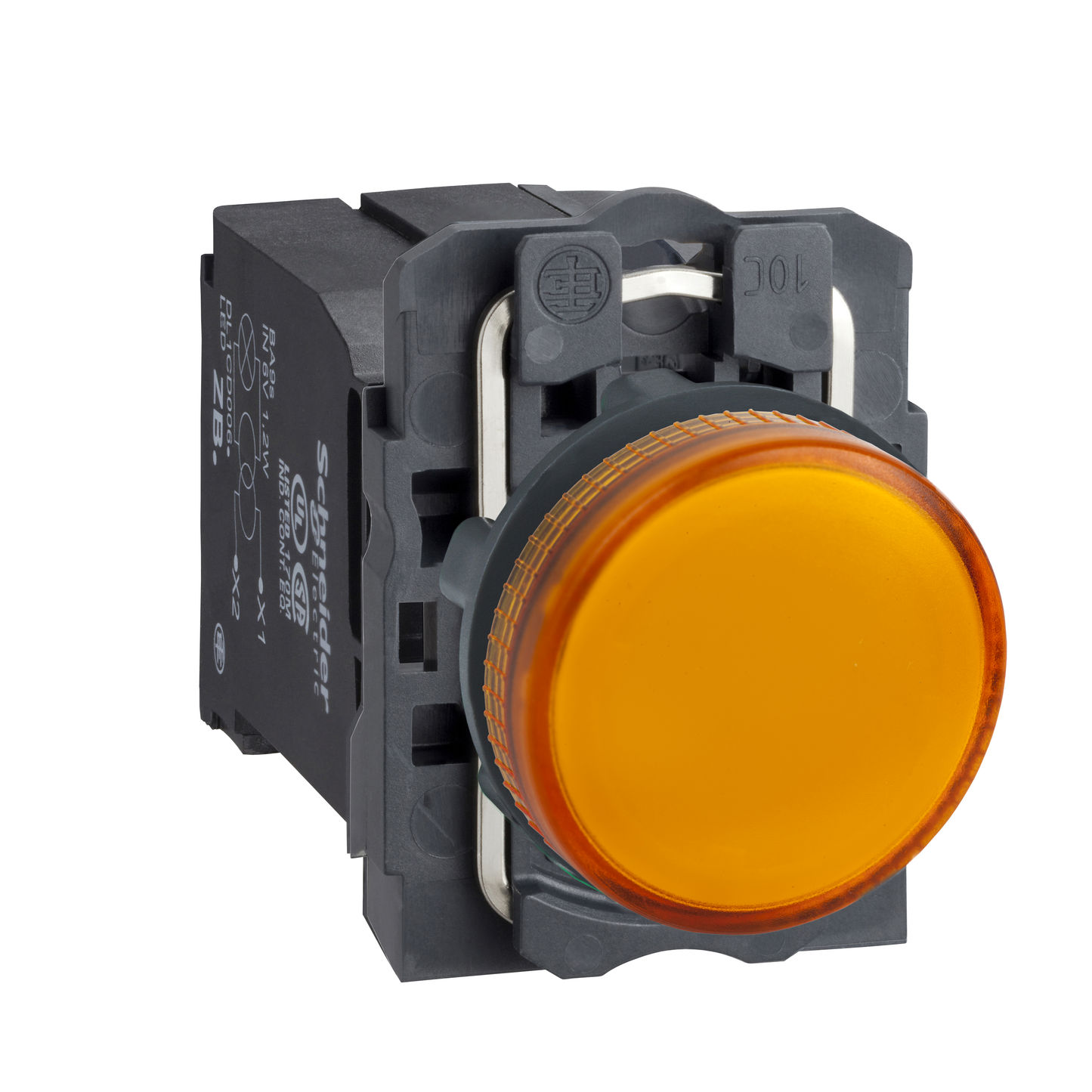 Schneider Electric-XB5AV45-Harmony XB5 - voyant lumineux BA9s - Ø22 - orange - 230V - vis étrier