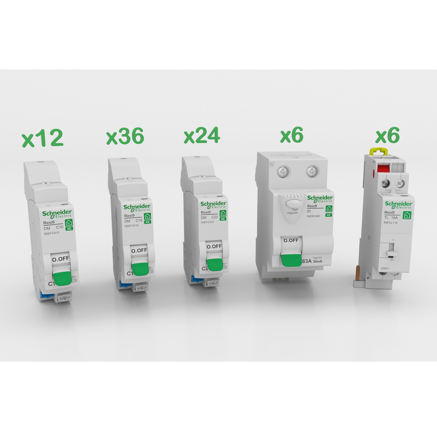 Schneider Electric-R9HBOXPRO-Boite de regroupement de produits Resi9 pour complément des TAMC référencés