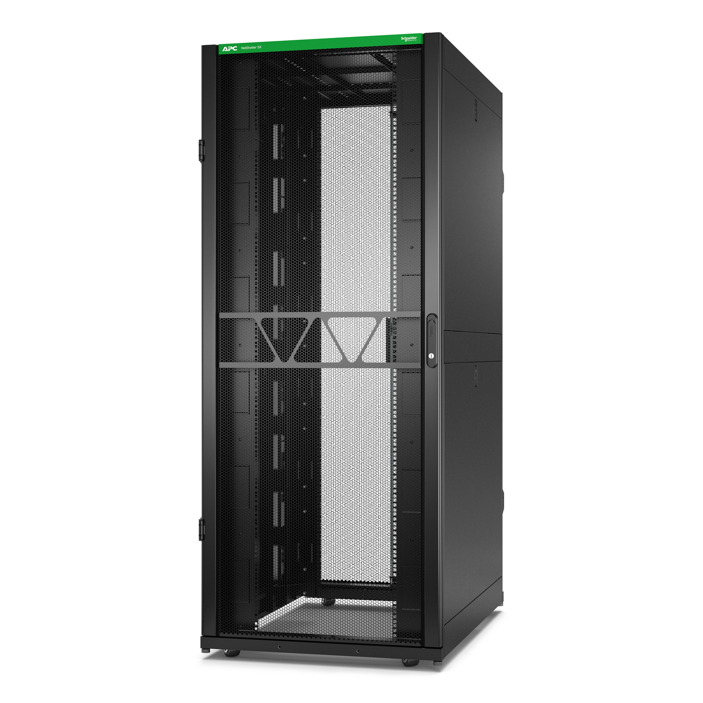 APC-AR3380B2-Rack NetShelter SX2 42U L800XP1200XH1991mm, noir, avec panneaux latéraux