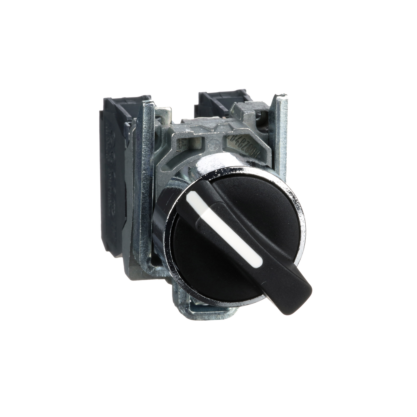Schneider Electric-XB4BD25-Harmony XB4 - bouton tournant manette - Ø22 - 2 pos fix - noir - 1O+1F - vis étr