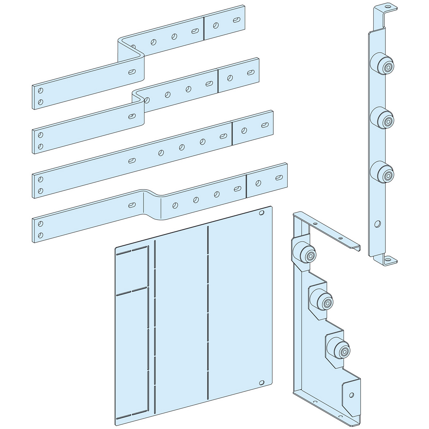 Schneider Electric-LVS04484-PrismaSeT P - Raccordement aval reporté NS800/1000 - horiz. - fixe - 4P