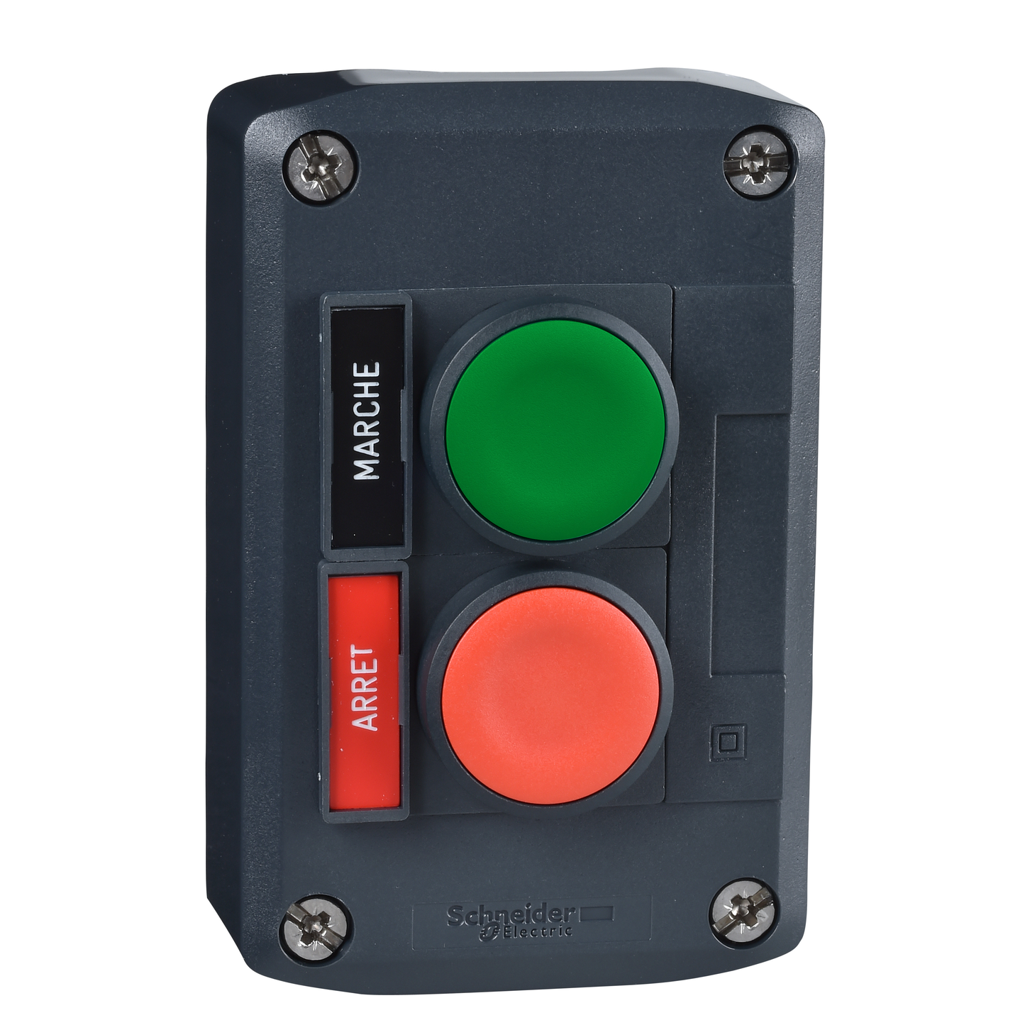 Schneider Electric-XALD211-Harmony boite - 2 boutons poussoirs Ø22 - vert /rouge