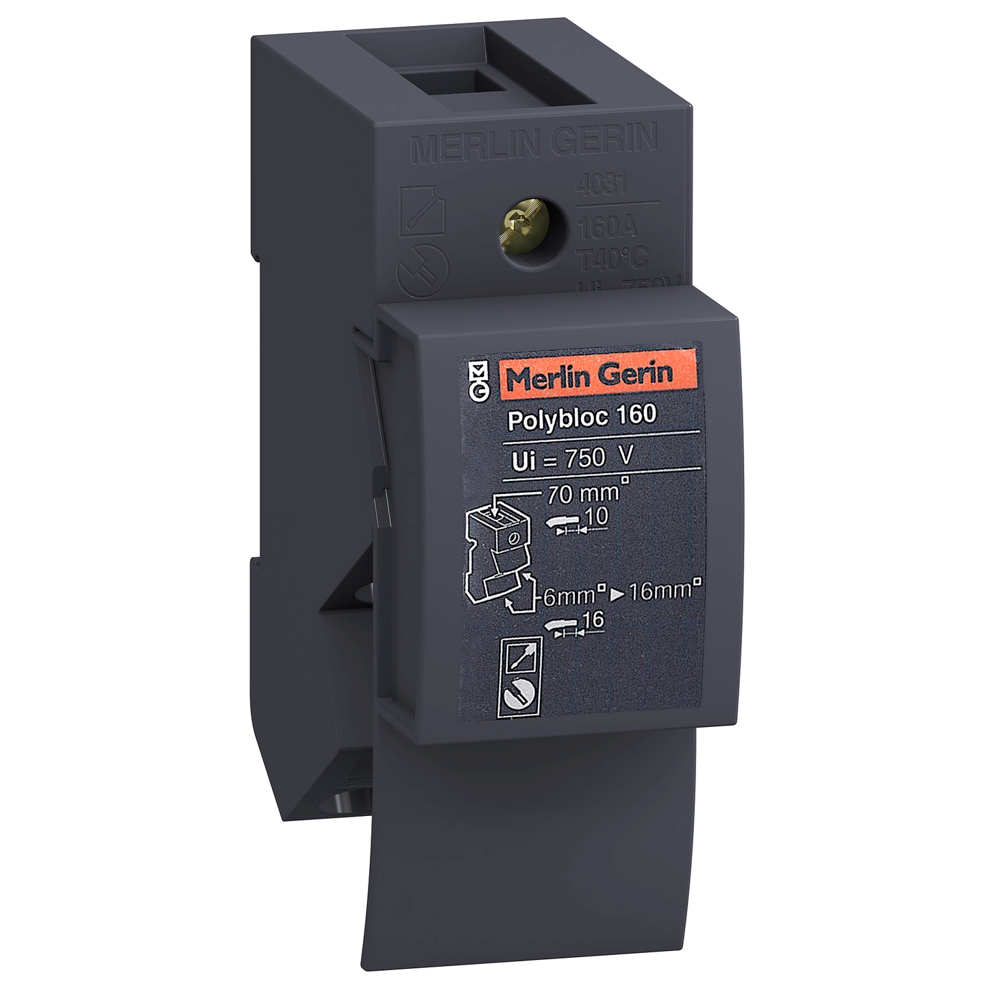 Schneider Electric-LVS04031-Linergy DX - Répartiteur - 1P - 160 A (Polybloc)