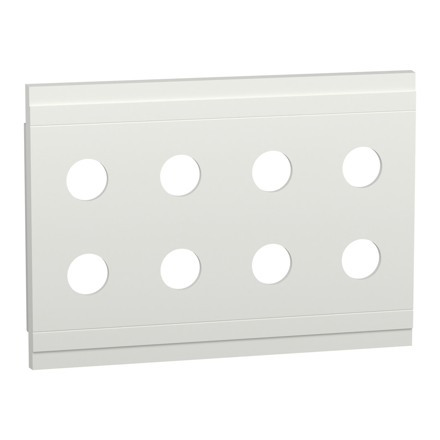 Schneider Electric-LVS08862-PrismaSeT G - Platine 210 x 150 - 8 trous diamètre 22 mm -IP55 - RAL9003