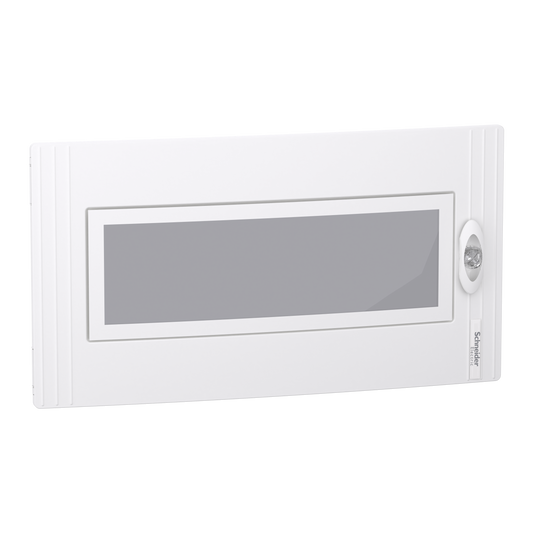 Schneider Electric-LVSXDT124-PrismaSeT XS - Porte transparente RAL9003 pour coffret saillie 1R 24 modules