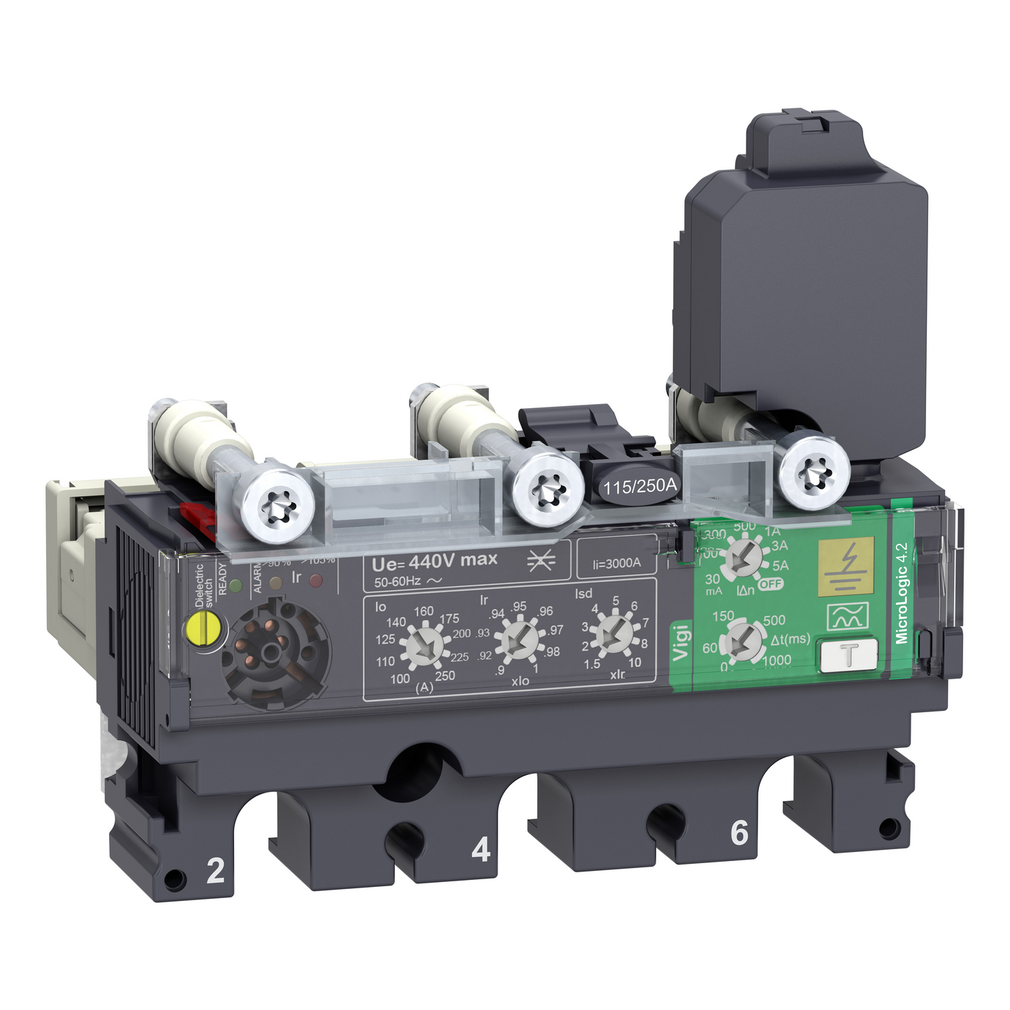 Schneider Electric-C2534V250-ComPacT NSX - Déclencheur MicroLogic 4.2 Vigi 250A - 3P3D pour NSX250
