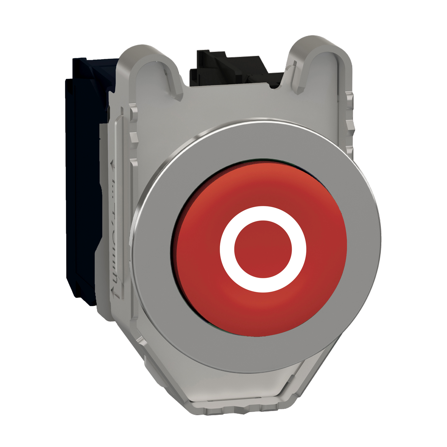 Schneider Electric-XB4FL4325-Harmony XB4 - bouton poussoir - flush - dépassant - marqué - rouge - 1O+1F