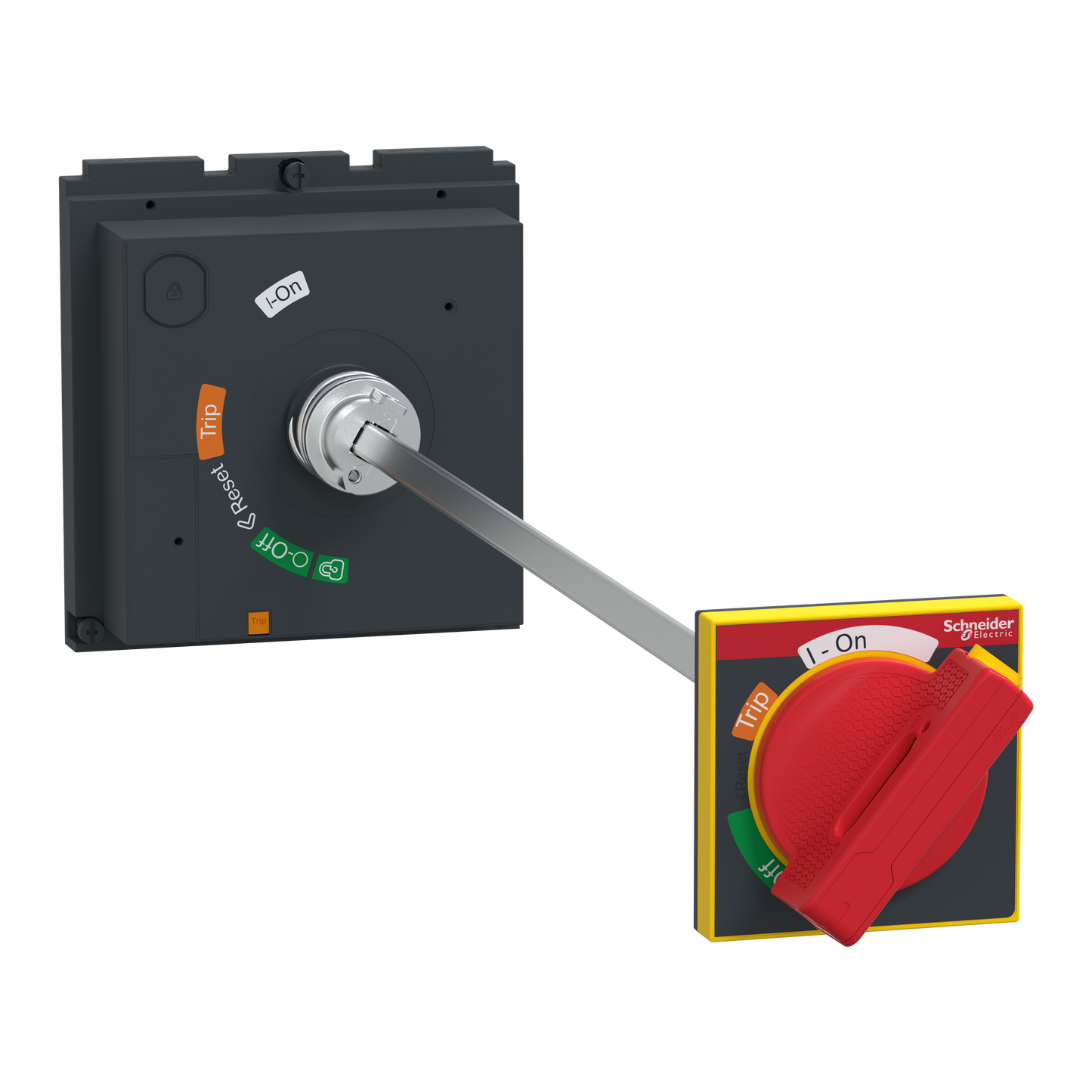 Schneider Electric-LV432600T-ComPacT NSX - Cde rotative prolongée poignée rouge et plastron jaune pr NSX630