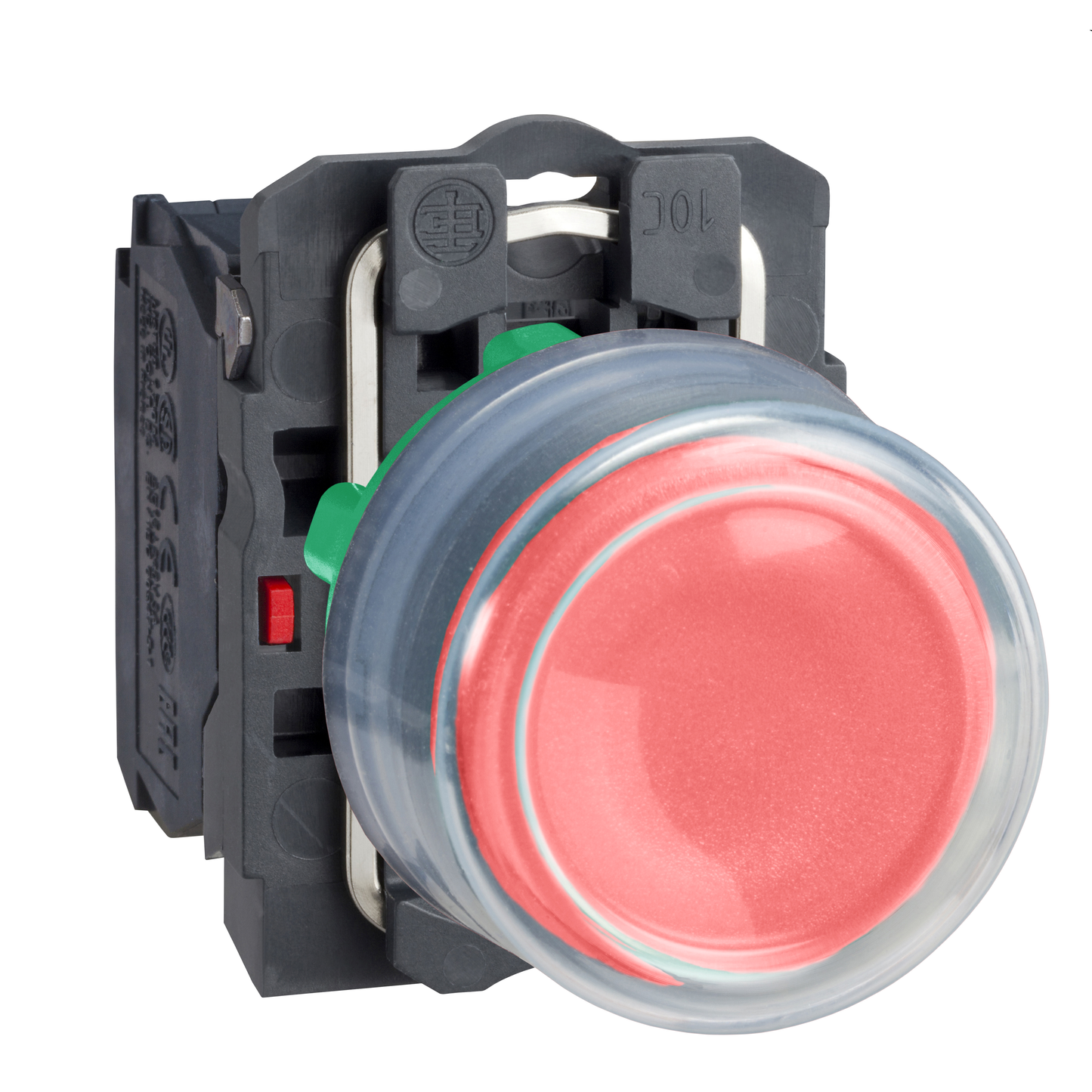 Schneider Electric-XB5AP42-Harmony XB5 - bouton poussoir à impulsion - Ø22 - capuchonné - rouge - 1O - vis