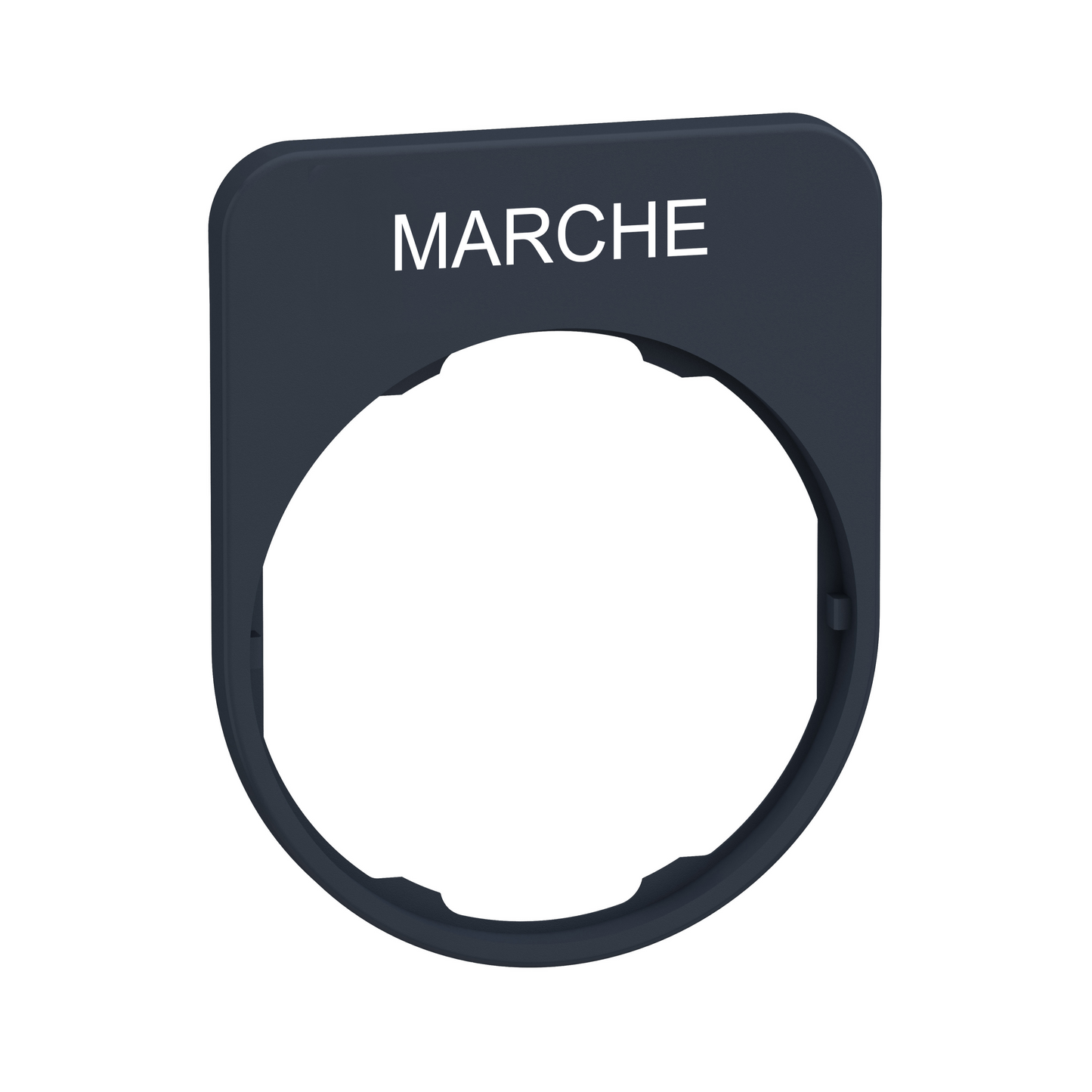 Schneider Electric-ZBYFP2103-Harmony - porte-étiquette plate 30x40 - flush - plastique noir - MARCHE