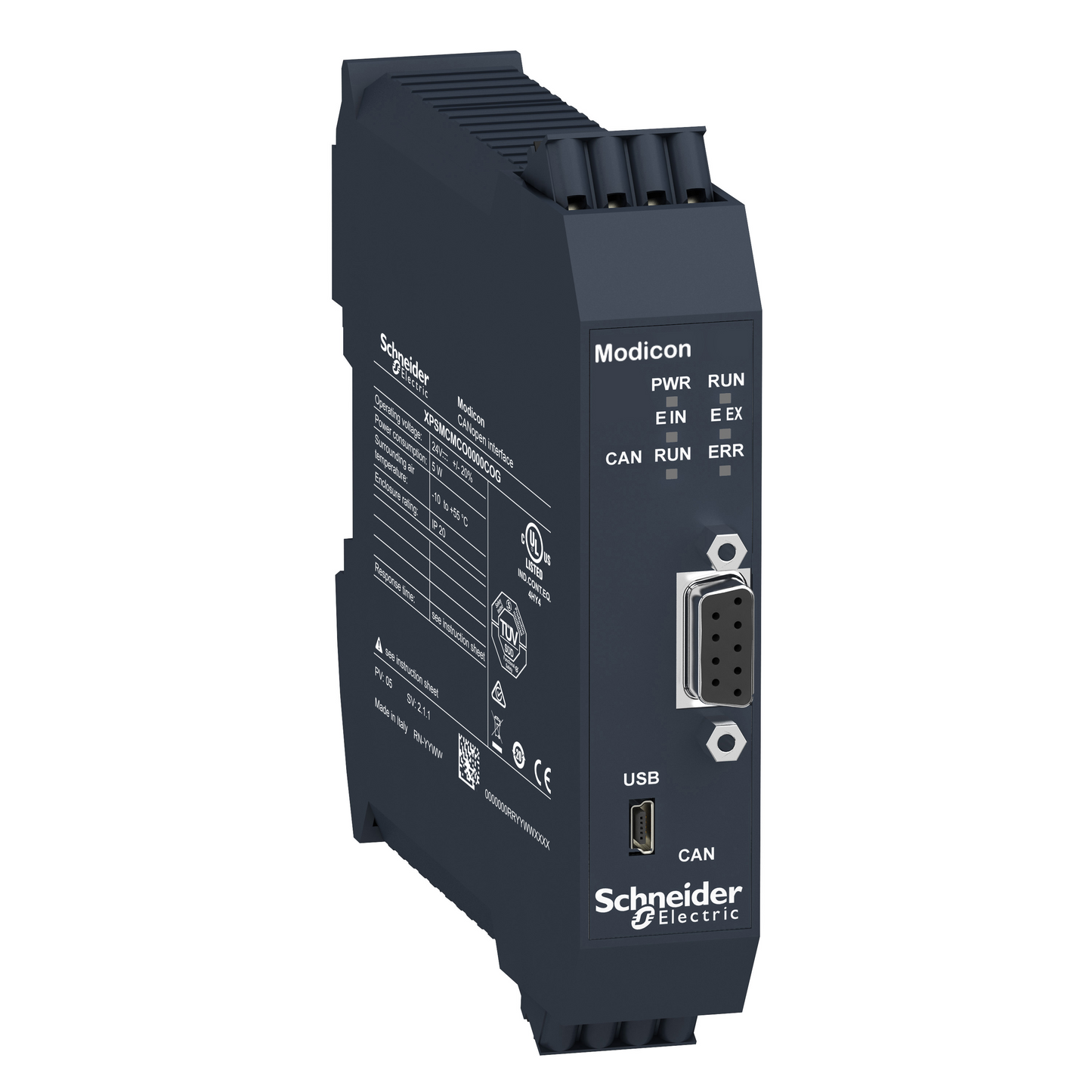 Schneider Electric-XPSMCMCO0000COG-Preventa XPSMCM - module CANopen - connecteur à ressort