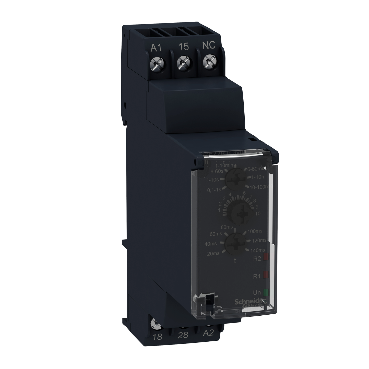 Schneider Electric-RE22R1QMU-Harmony Time RE22 - relais tempo - 1OF - Q - 1s à 100h - 24VDC/24V à 240VAC