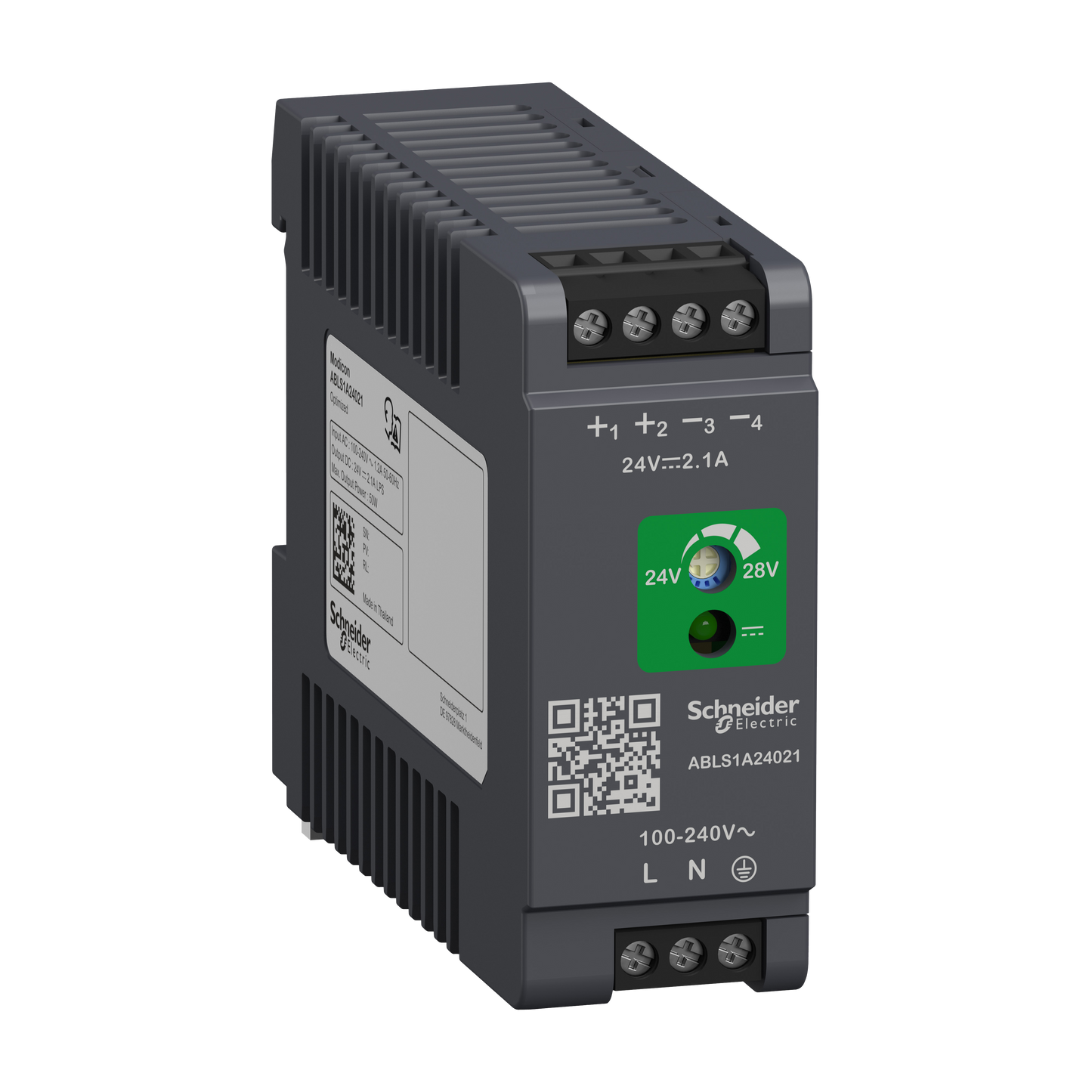 Schneider Electric-ABLS1A24021-Modicon ABL - alimentation à découpage - 2,1A - 100à240Vca mono/biphasé - 24Vcc