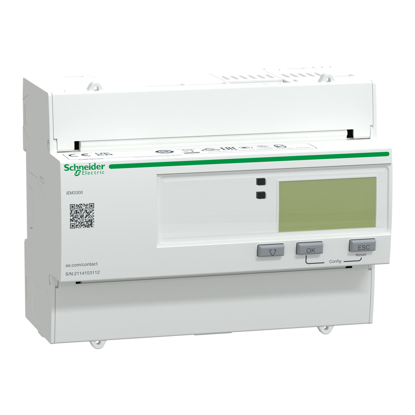 Schneider Electric-A9MEM3300-Acti9 iEM - compteur d'énergie tri - 125A