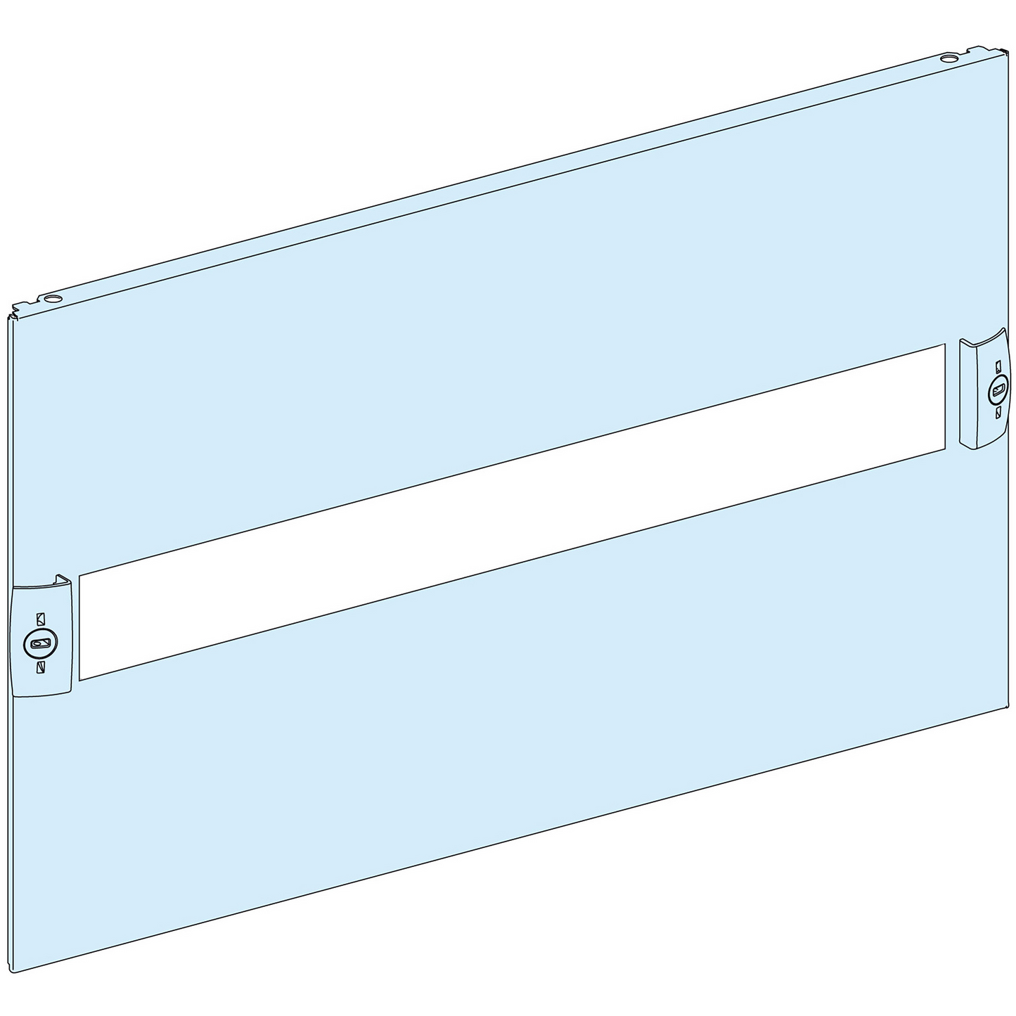 Schneider Electric-LVS03204-PrismaSeT G - Plastron modulaire découpé - 4M - L600-RAL9003