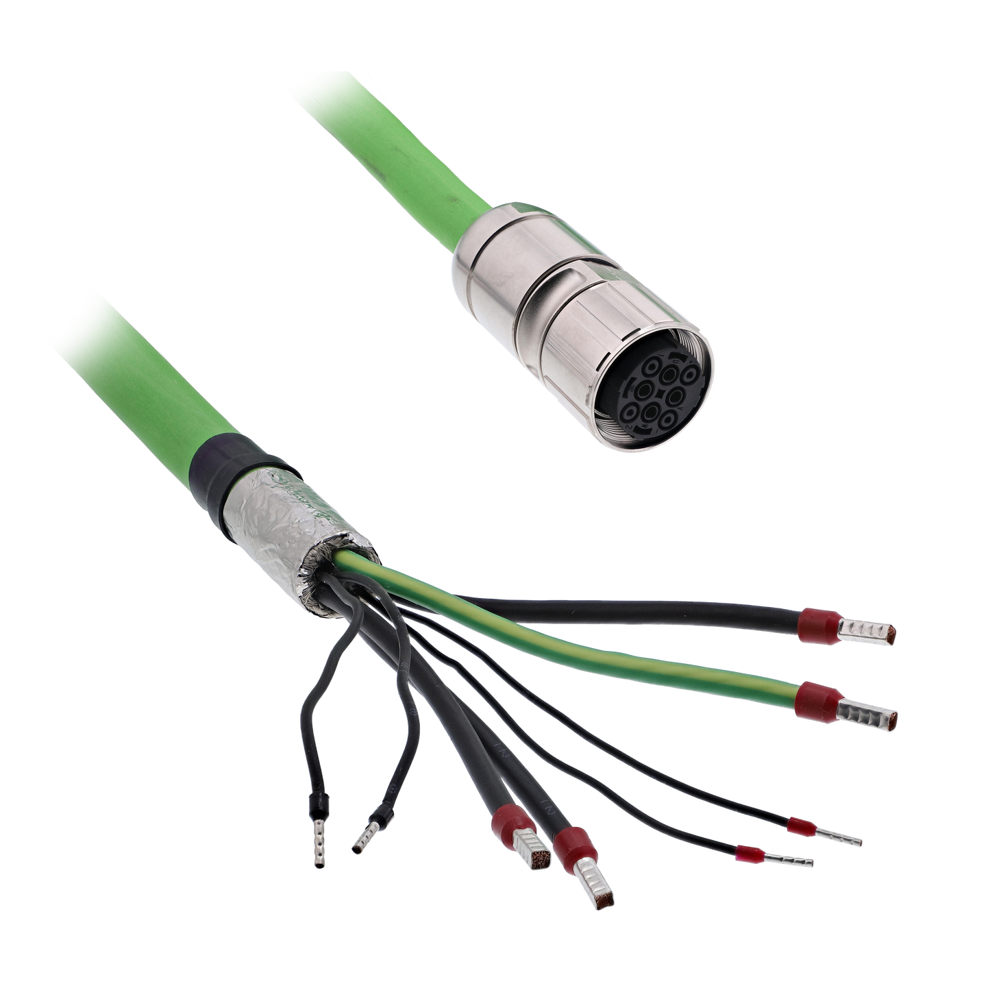 Schneider Electric-VW3E1154R050-cable moteur sh a lxm, m4 0, 10mm2, ul, 5