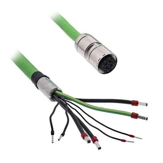 Schneider Electric-VW3E1154R050-cable moteur sh a lxm, m4 0, 10mm2, ul, 5