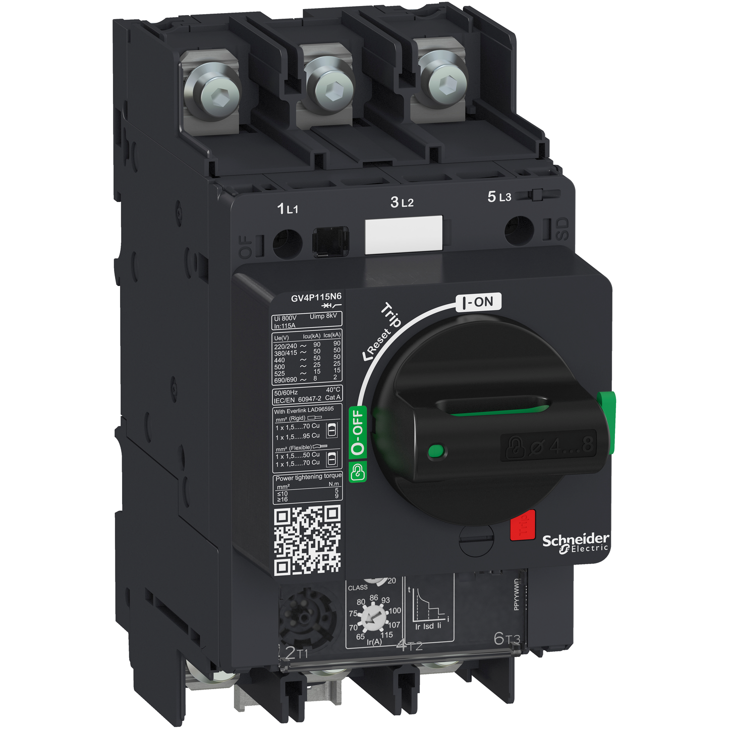 Schneider Electric-GV4P80B6-Disjoncteur moteur 80A 25kA