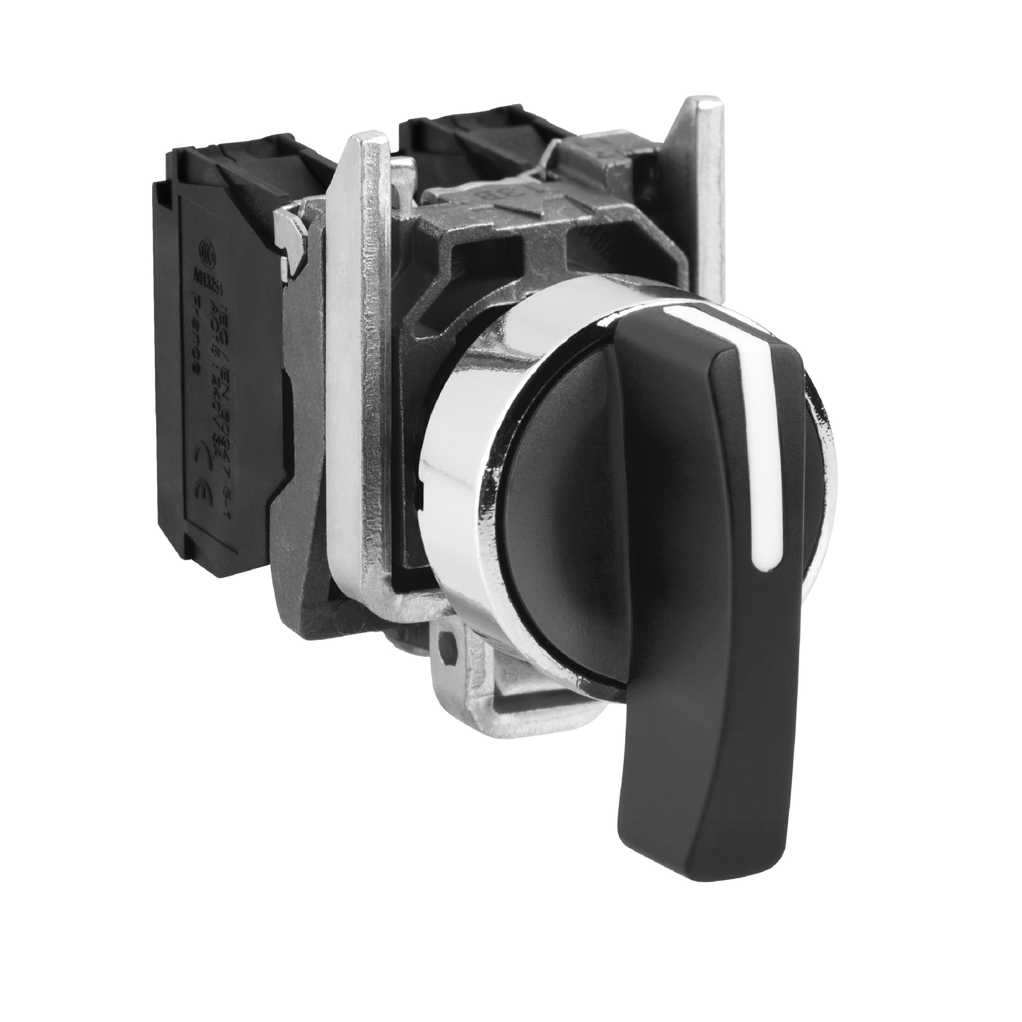 Schneider Electric-XB4BJ53-Harmony XB4 - bouton tournant à crosse - Ø22 - 3 pos rap C - noir - 2F - vis étr