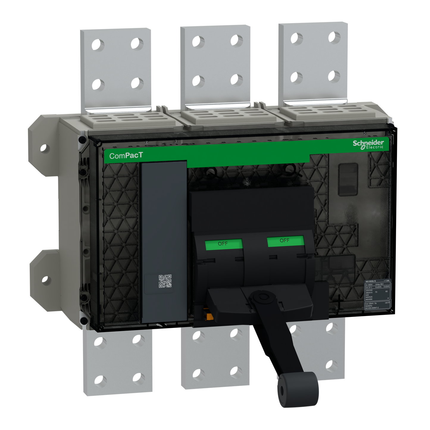 Schneider Electric-C250S3FM-ComPacT NS2500NA - interrupteur-sectionneur - 2500A - 3P - fixe - manuel
